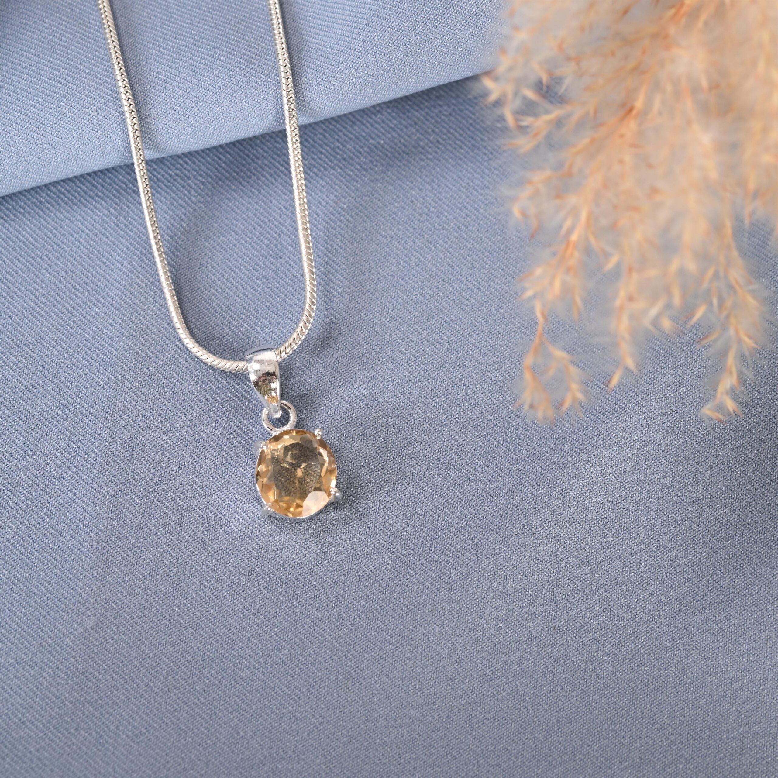 Raw Citrine Pendant